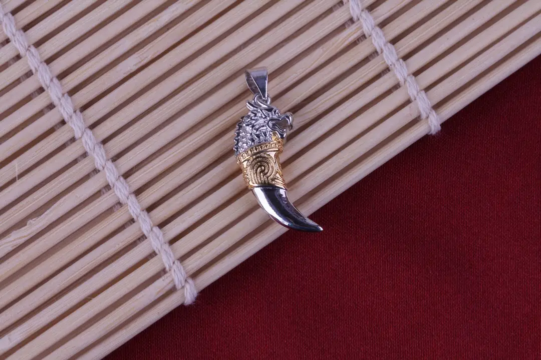 Men Korean Style Gold Spike Necklace Silver Plated