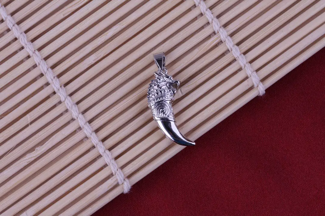 Men Korean Style Spike Pendant Necklace Silver Plated