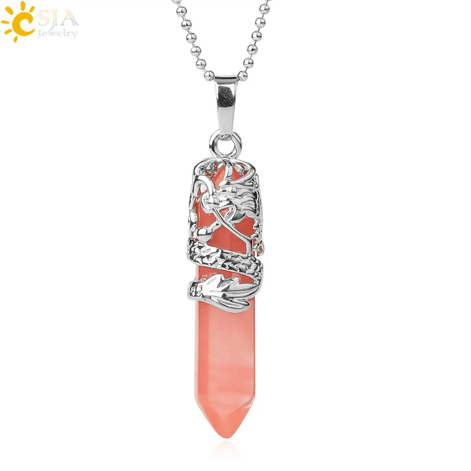 Dragon Crystal Pendant Necklace Set of 3