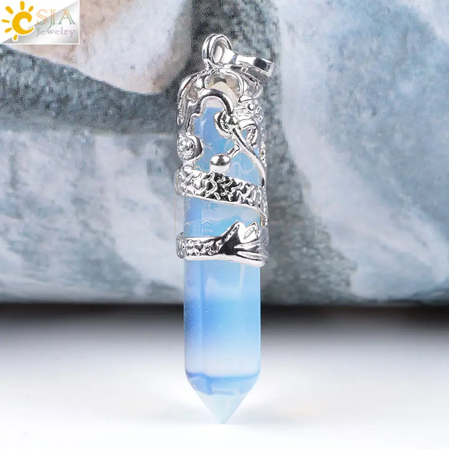 Dragon Crystal Pendant Necklace Set of 3