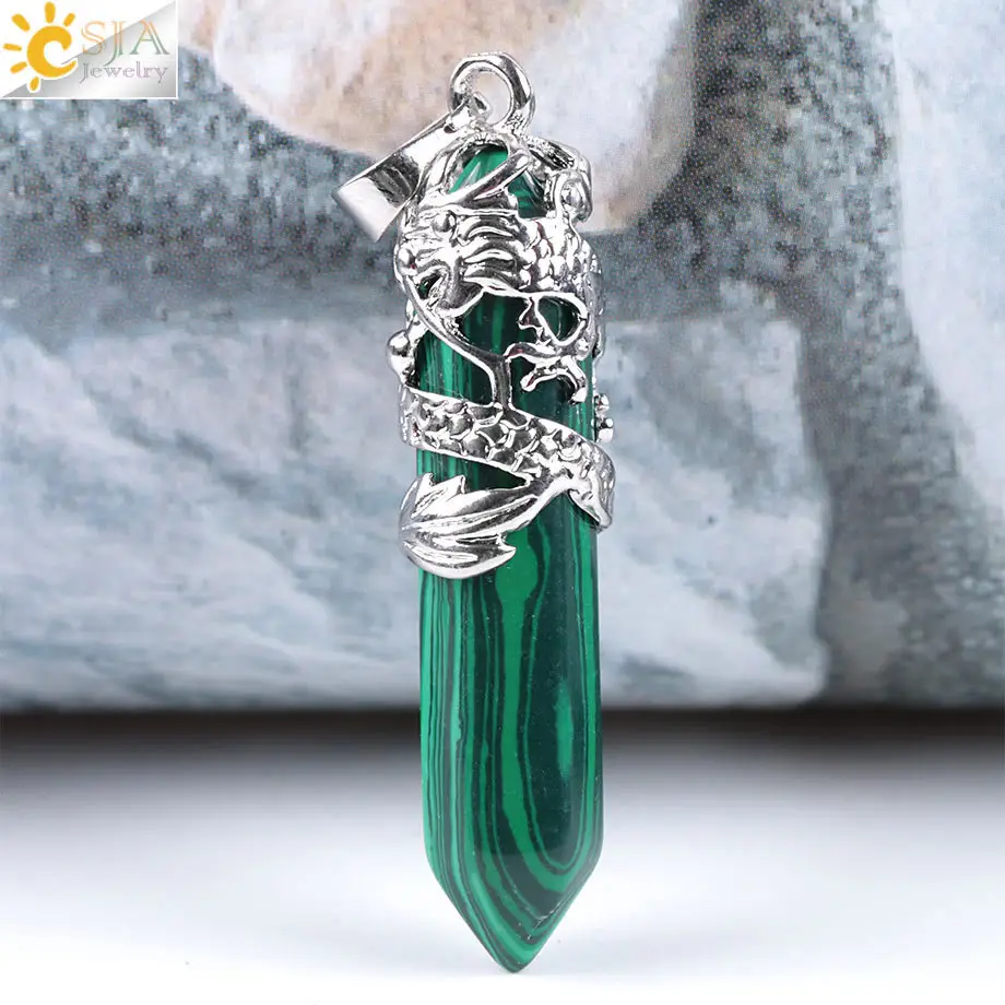 Dragon Crystal Pendant Necklace Set of 3