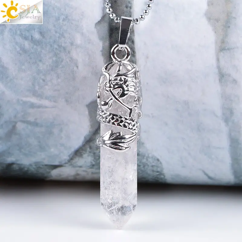 Dragon Crystal Pendant Necklace Set of 3