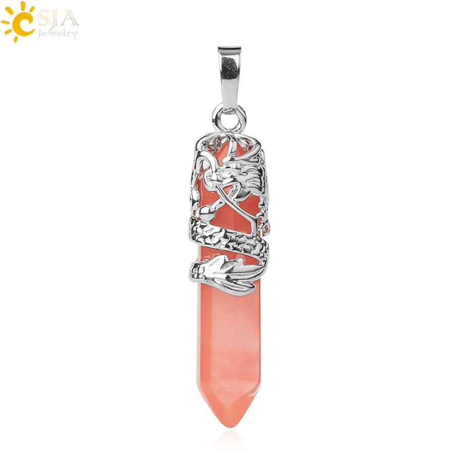 Dragon Crystal Pendant Necklace Set of 3