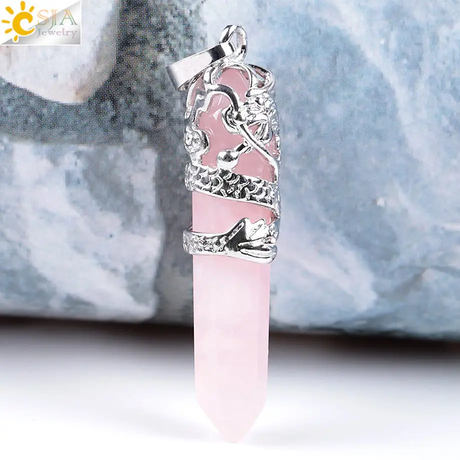 Dragon Crystal Pendant Necklace Set of 3