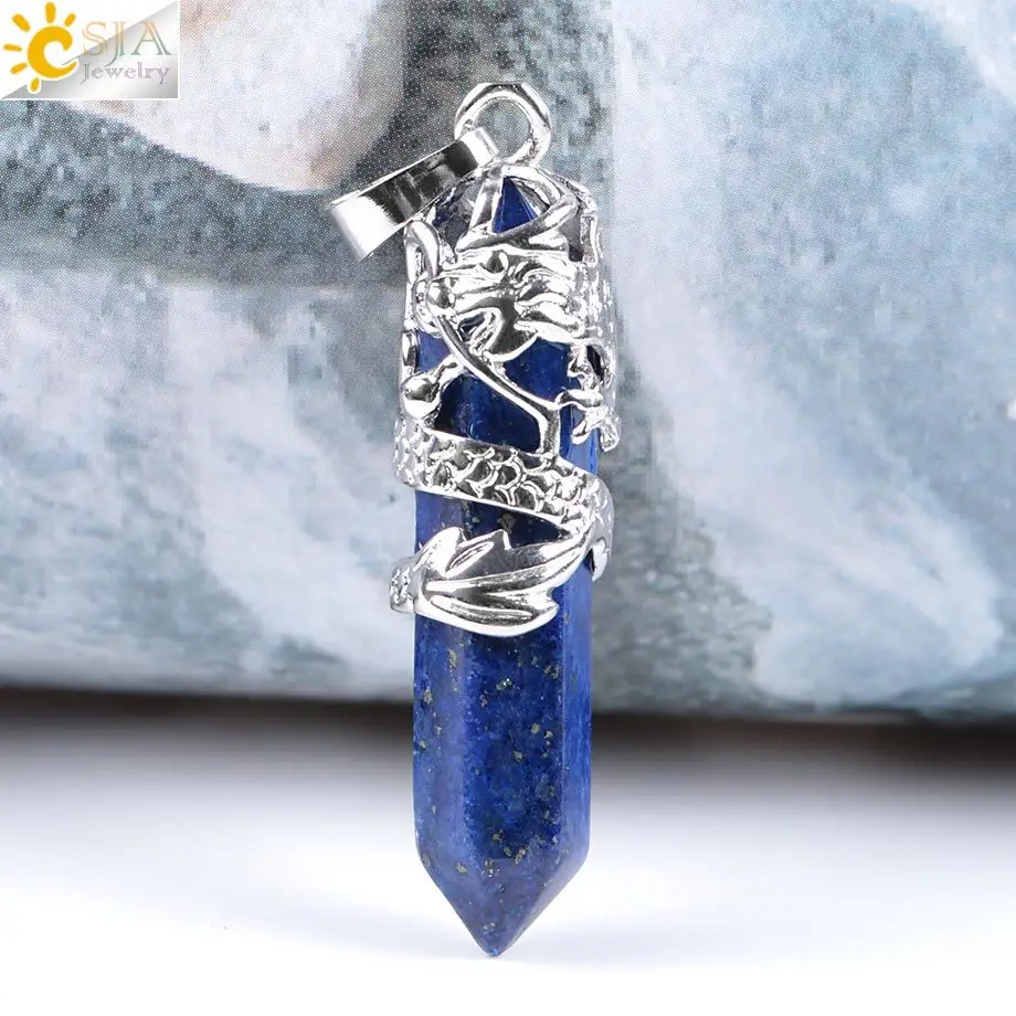 Dragon Crystal Pendant Necklace Set of 3