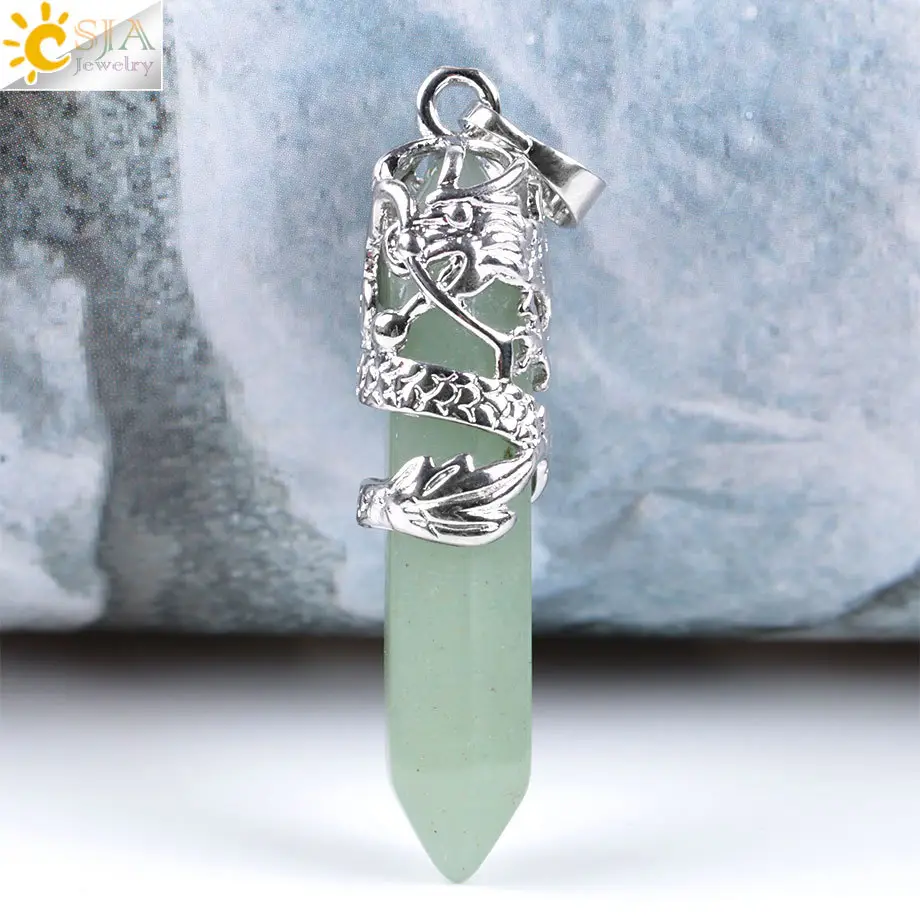 Dragon Crystal Pendant Necklace Set of 3