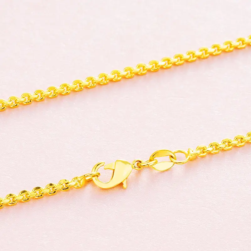 Women Gold Plated Sweater Chain 70cm Korean Style