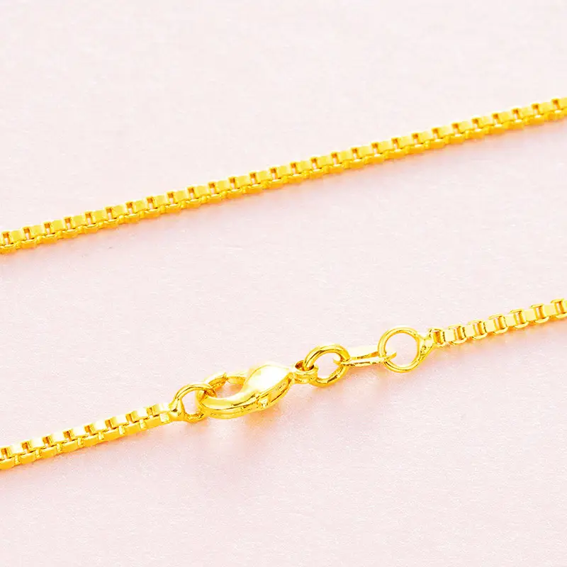 Women Gold Plated Sweater Chain 70cm Korean Style