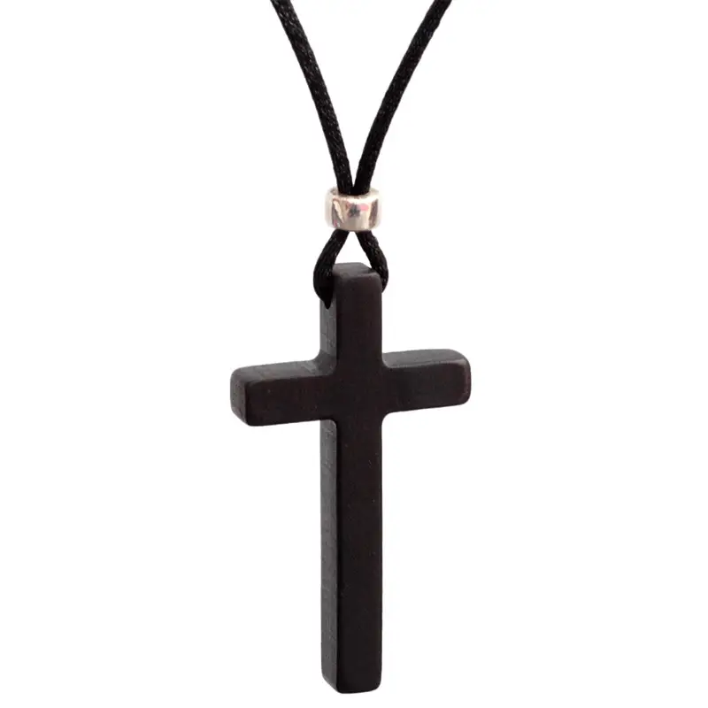 Wooden Cross Necklace Casual Multi Color Pakistani Wear