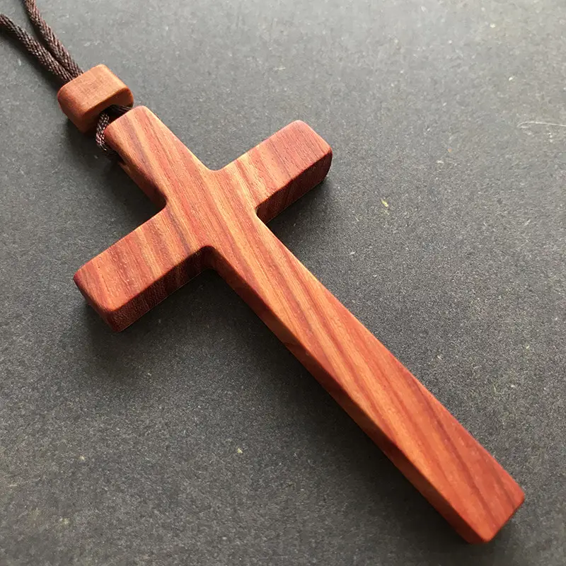 Wooden Cross Necklace Casual Multi Color Pakistani Wear