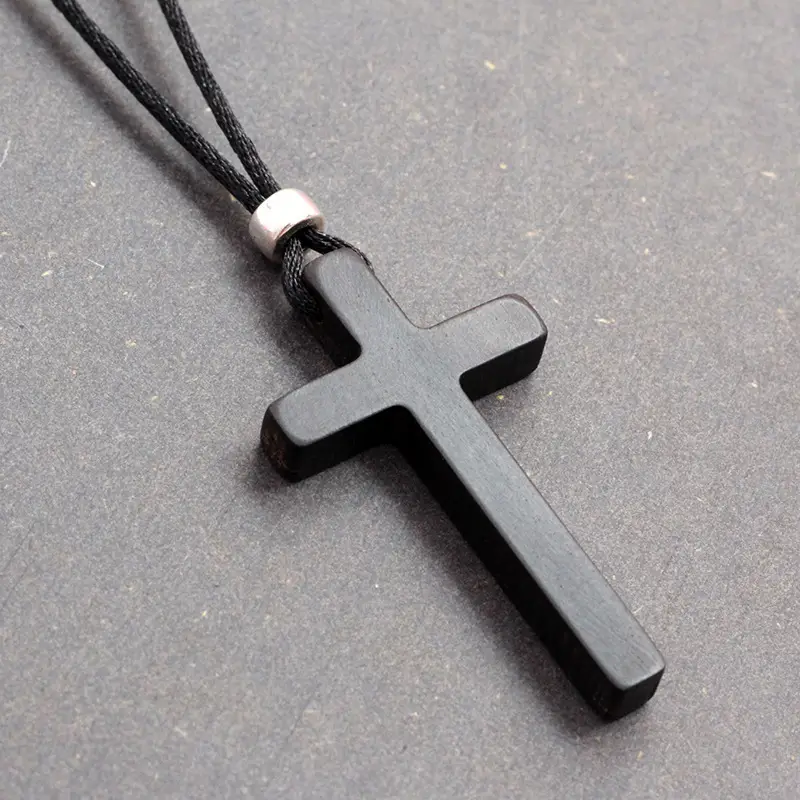 Wooden Cross Necklace Casual Multi Color Pakistani Wear