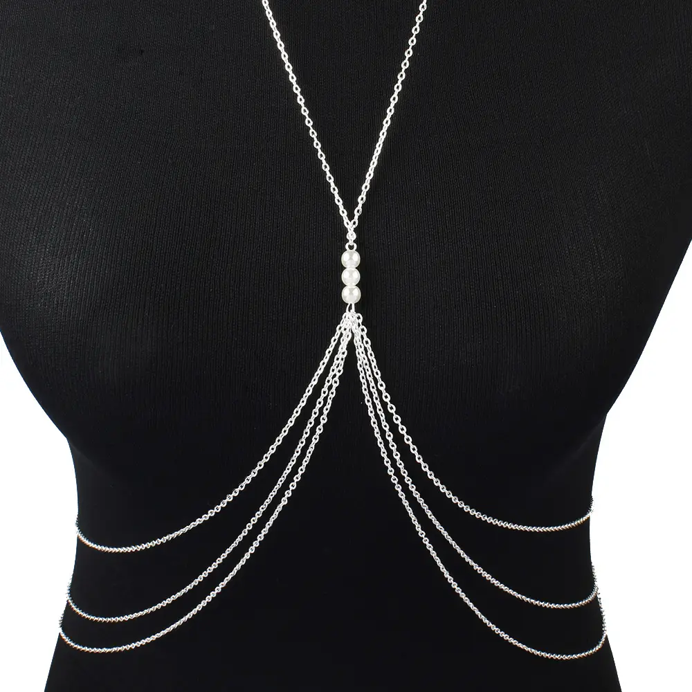Women Multi-Layer Body Chain Gold Electroplated Jewelry