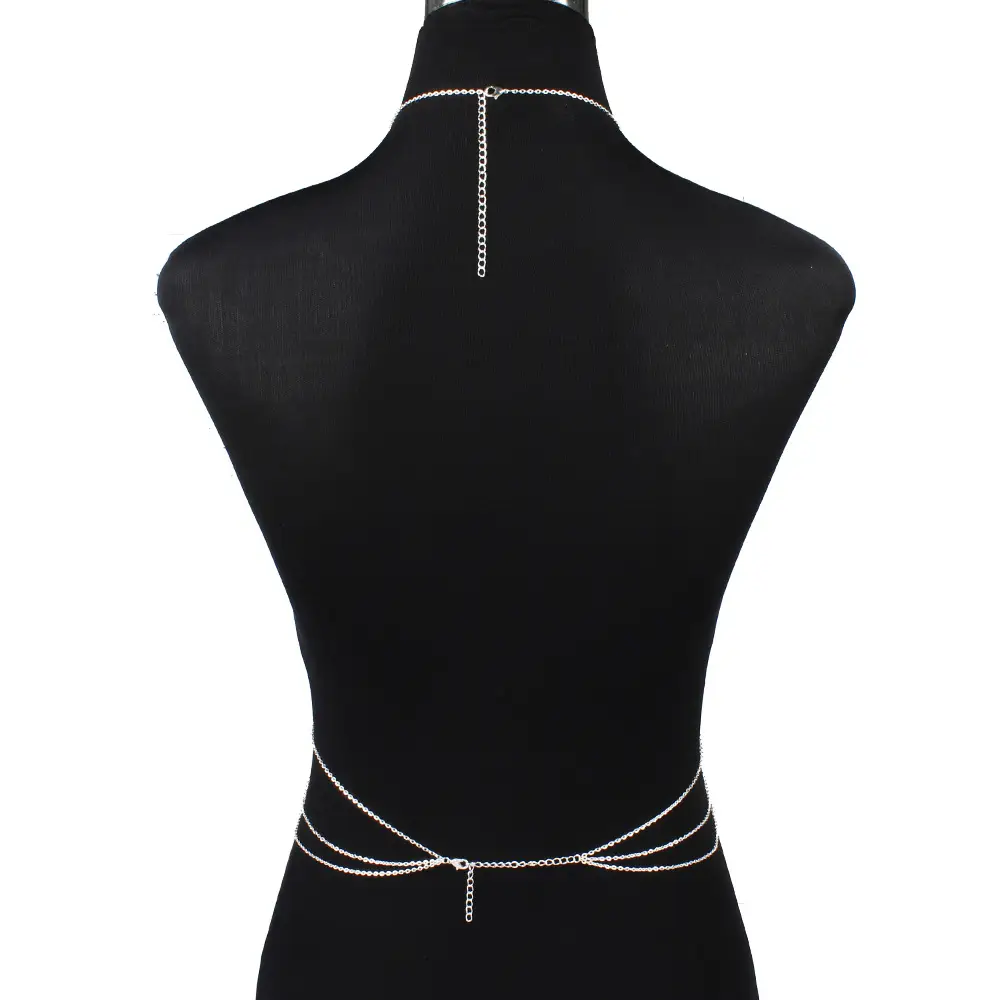 Women Multi-Layer Body Chain Gold Electroplated Jewelry