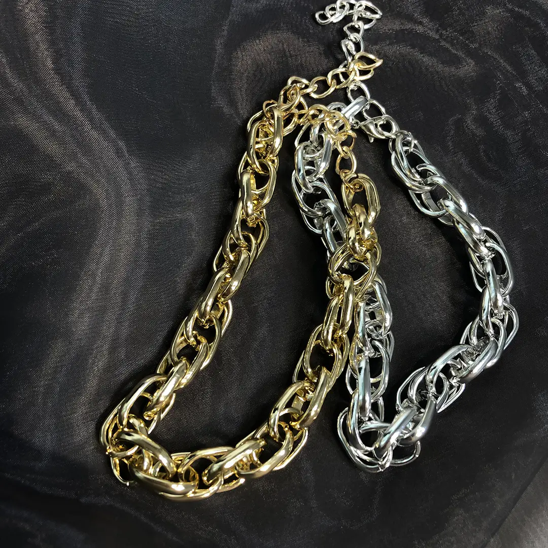 Women Thick Chain Necklace Gold Color Hip Hop Punk Style