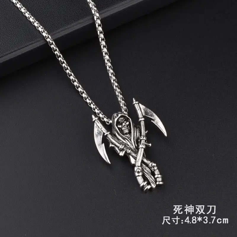Buddha Magic Pendant Necklace Silver Gold Tone Titanium Steel