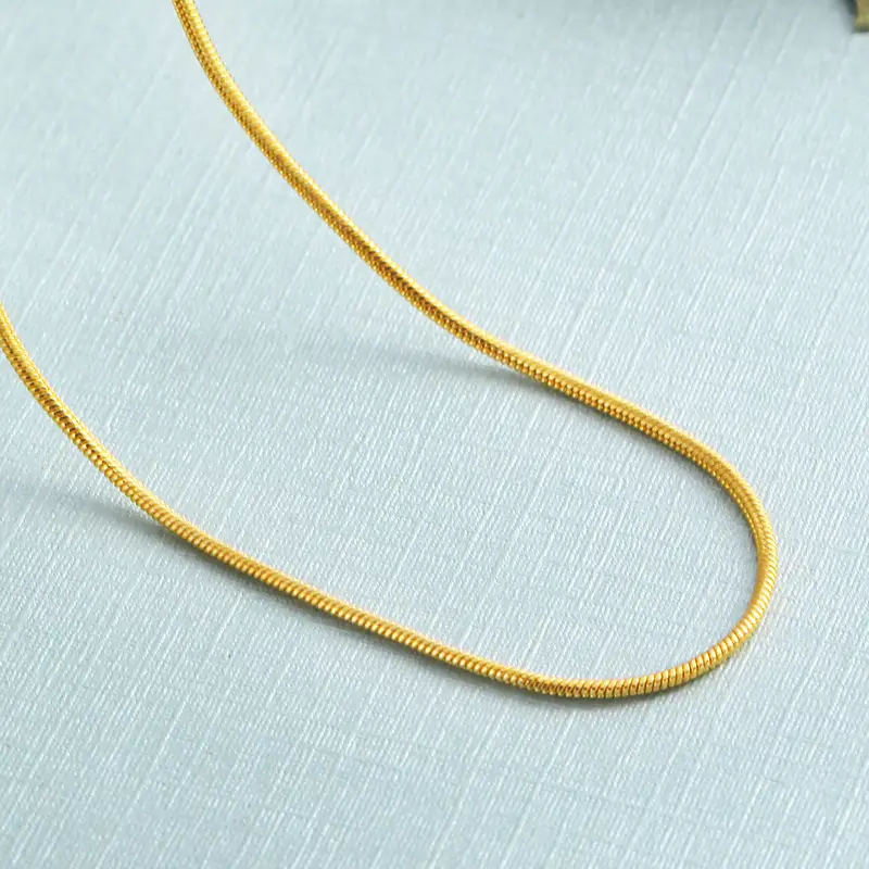 Women Gold Plated Necklace Short Clavicle Chain Korean Style