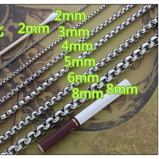 Stainless Steel Chain Necklace for Men Women