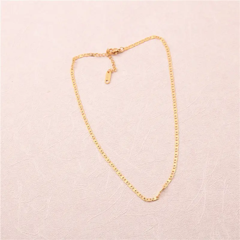 Gold Double Chain Choker Necklace for Women