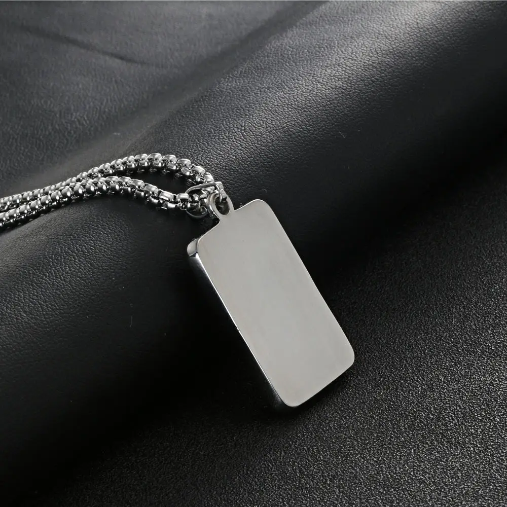 Stainless Steel Music Note Pendant Necklace