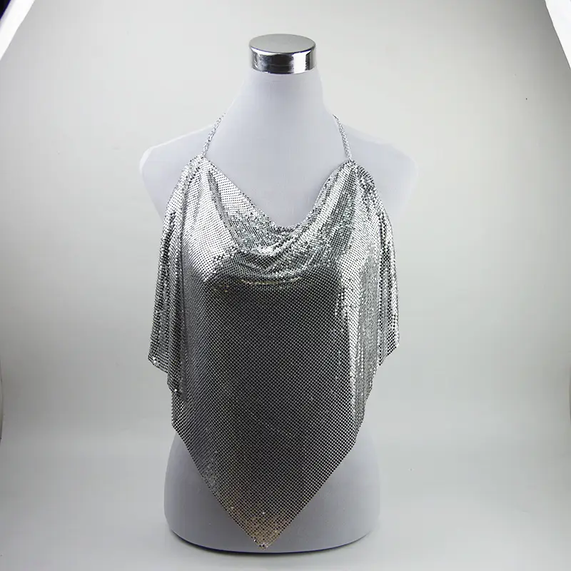 Black Mesh Cowl Neck Top for Women Beach Wear
