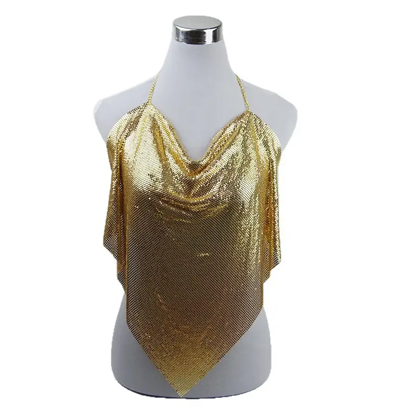 Black Mesh Cowl Neck Top for Women Beach Wear