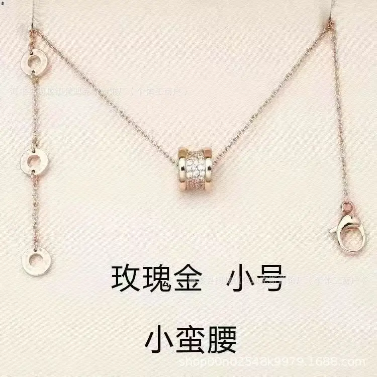 Rose Gold Ceramic Necklace for Women Trendy Luxury Daily Wear