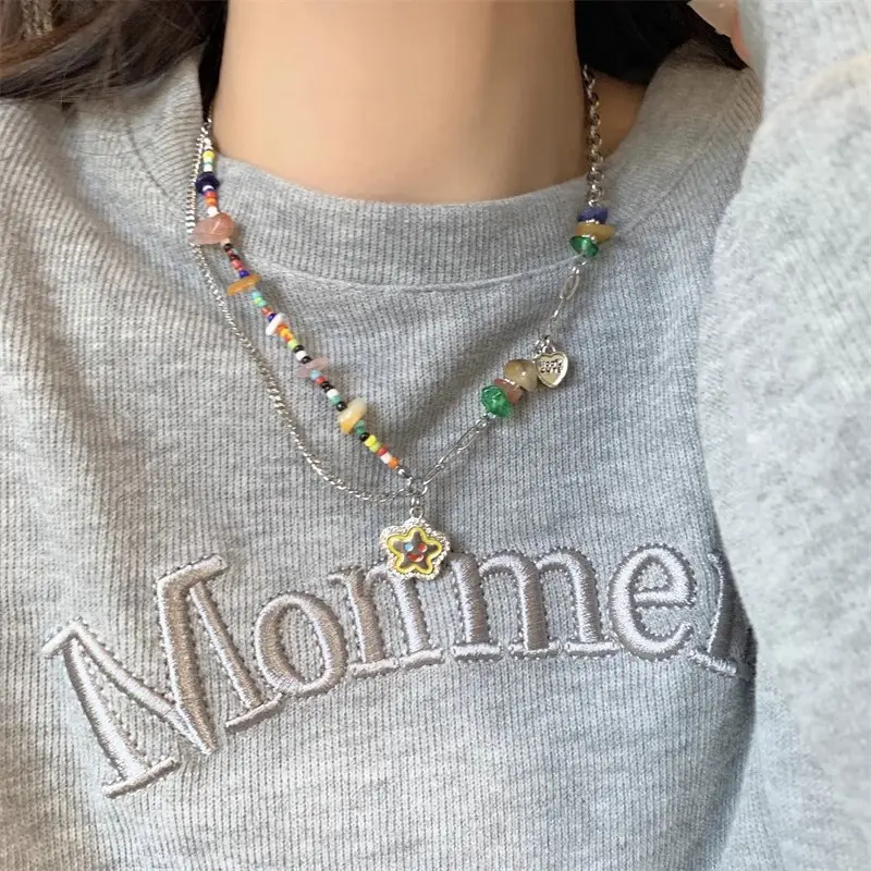 Summer Pearl Necklace Women Luxury Clavicle Chain