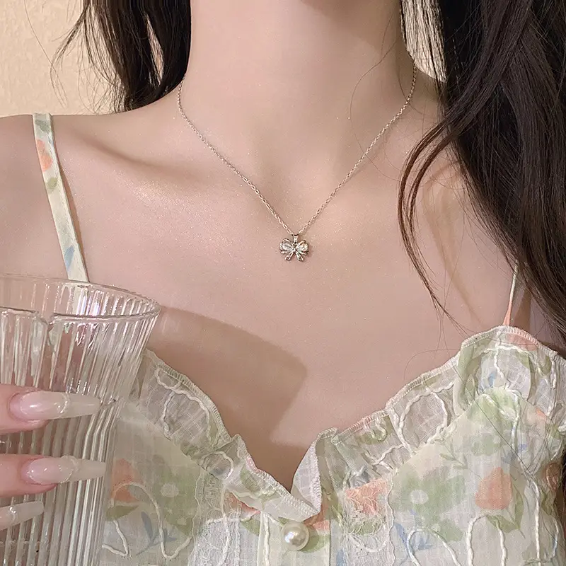 Summer Pearl Necklace Women Luxury Daily Wear Trendy