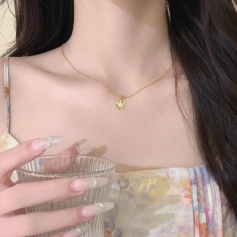 Summer Pearl Necklace Women Luxury Daily Wear Trendy