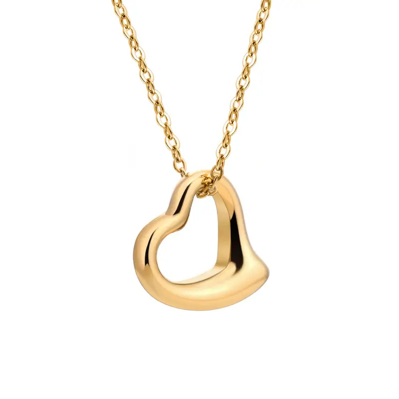 Silver Heart Necklace for Women Daily Wear Fashion Jewelry