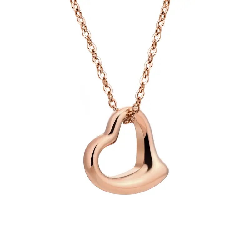 Silver Heart Necklace for Women Daily Wear Fashion Jewelry