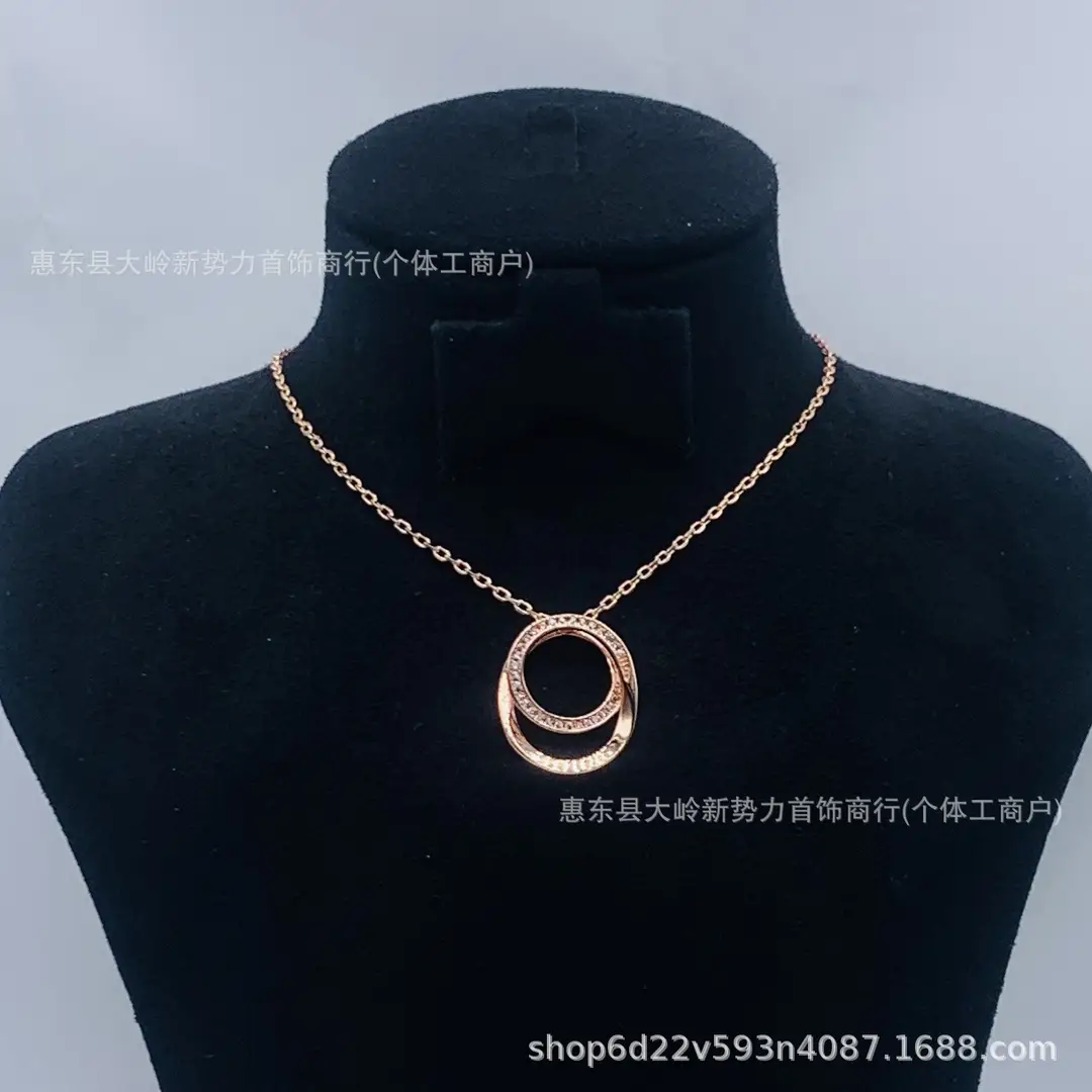 Leopard Rhinestone Necklace Women Trendy Daily Wear