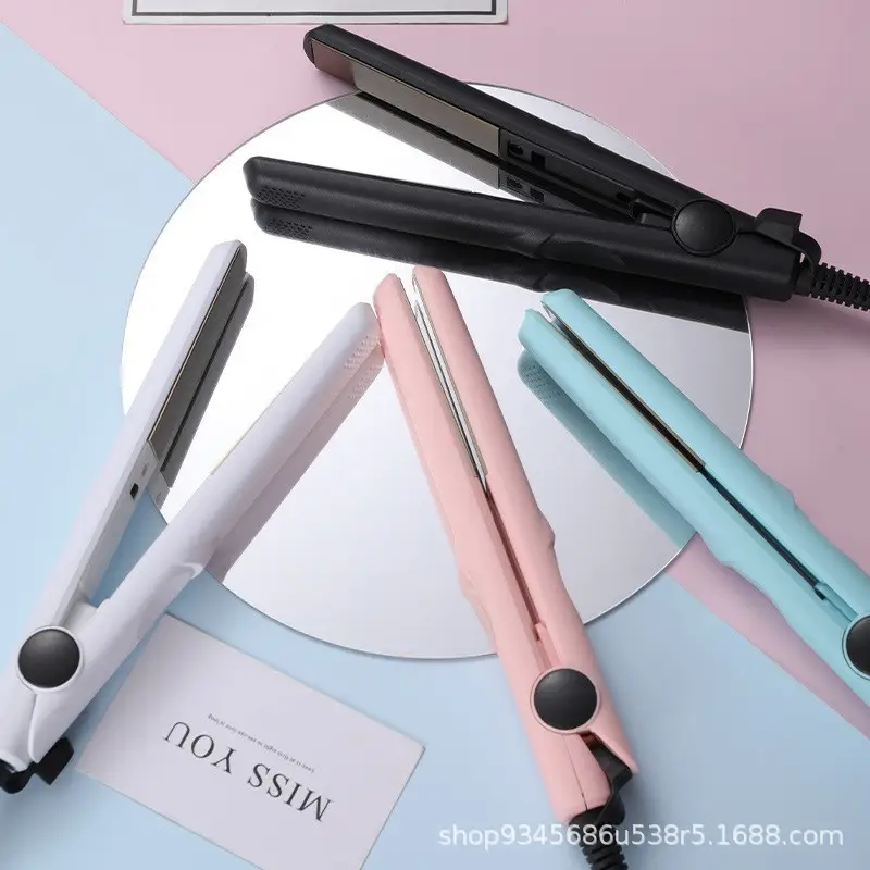 Mini Hair Straightener Dual Function Ceramic Plates Pastel Colors