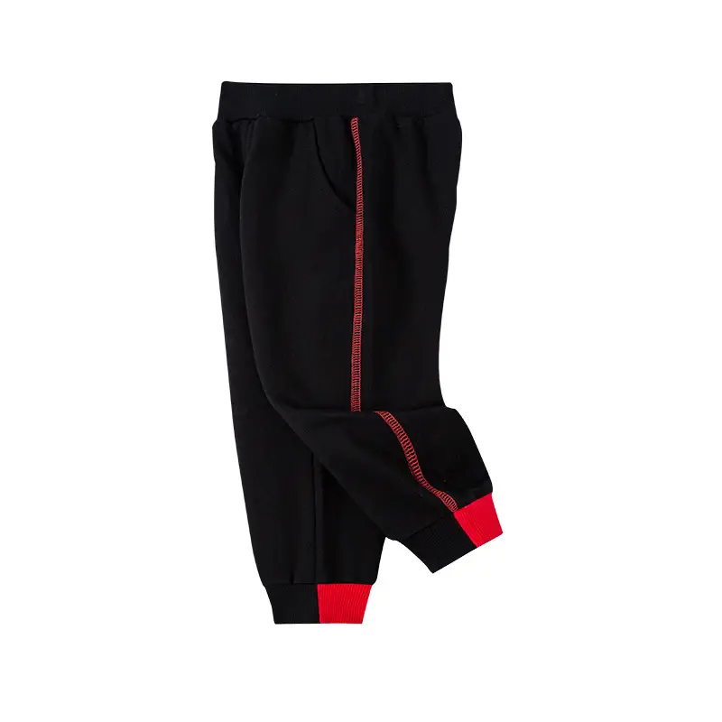 Boys Cotton Sweatpants Black Yellow Red Spring