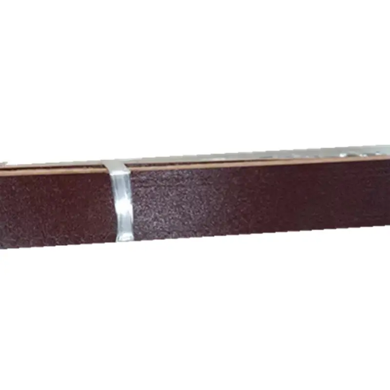 Black Pigskin Work Belt with Silver Pin Buckle
