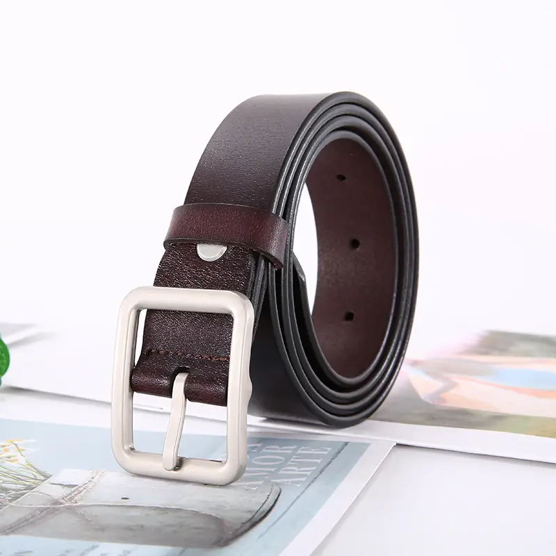 Women Genuine Leather Wide Belt Korean Style