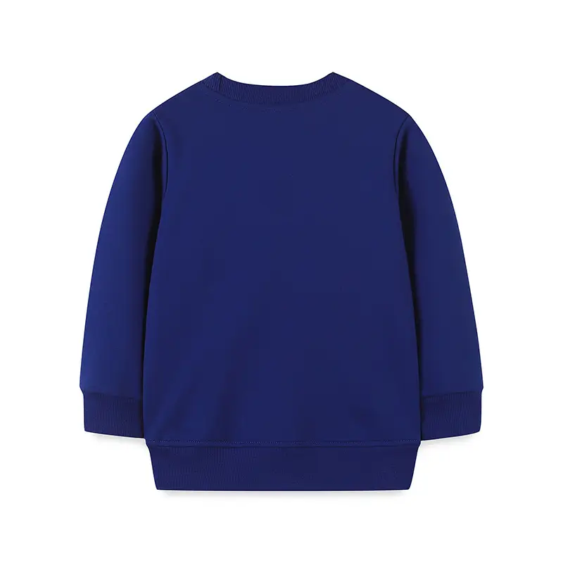 Girls Embroidered Unicorn Sweater Blue Long Sleeve Autumn