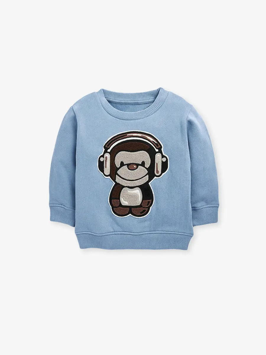 Kids Velvet Sweatshirt Rainbow Awesome Design