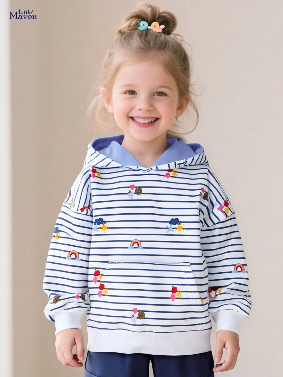 Cute Girls Hooded Sweatshirt Cotton Autumn Kids