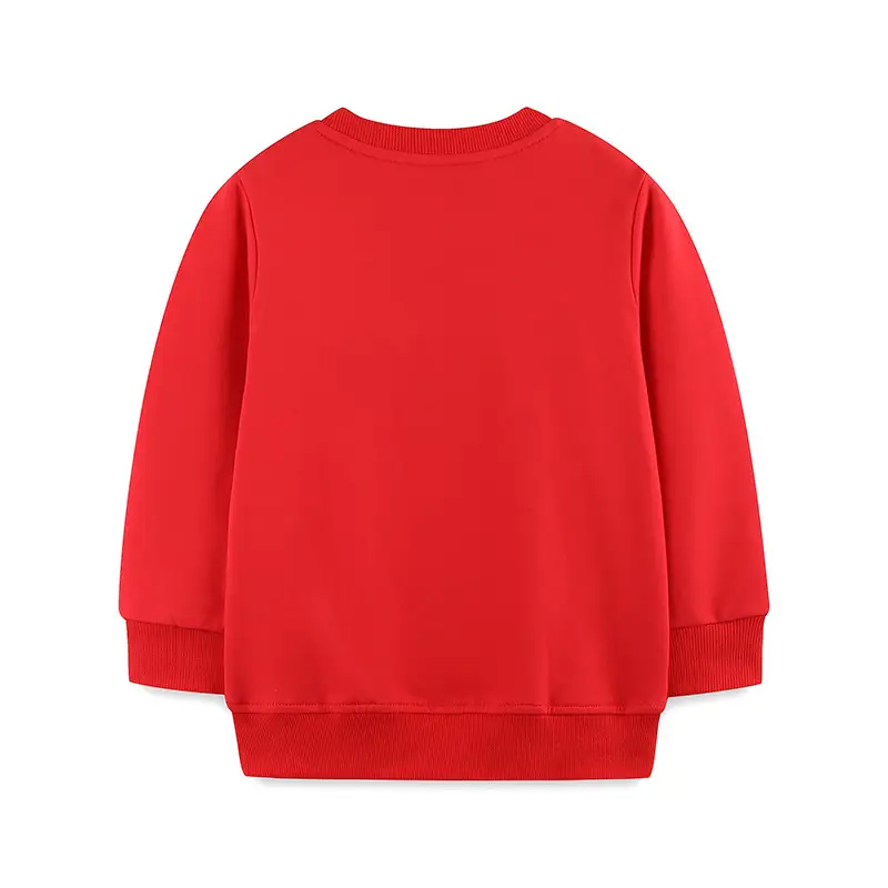 Kids Christmas Reindeer Sweater Red Cotton Long Sleeve