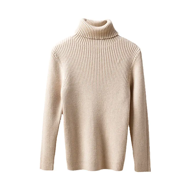 Kids Turtleneck Knitwear Boys Girls Winter Warm Tops