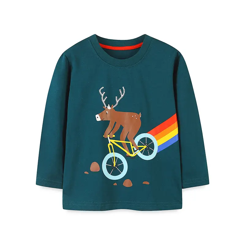 Kids Long Sleeve Cartoon T-Shirt Autumn Fall