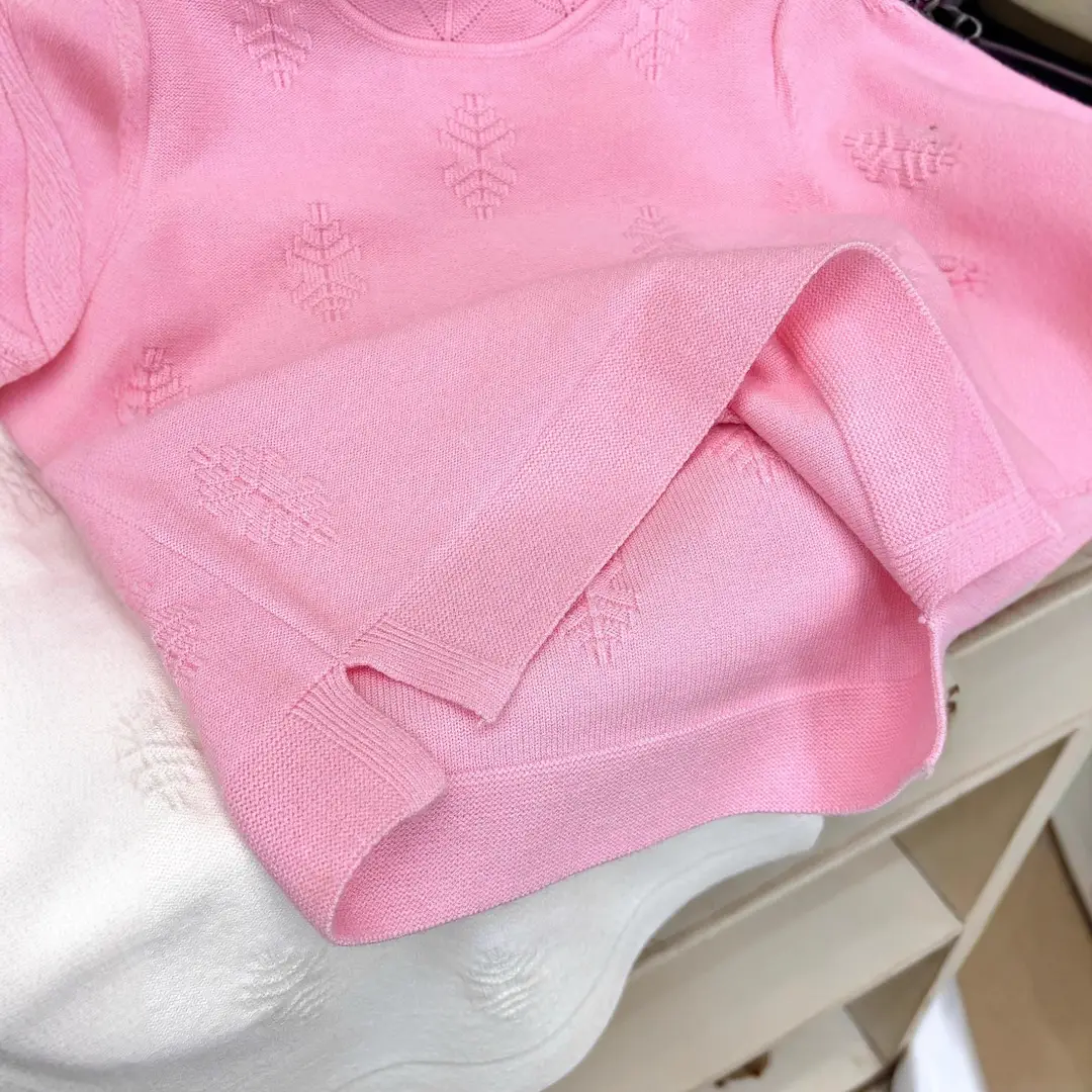 Children's Velvet Sweater White Pink Red Trendy
