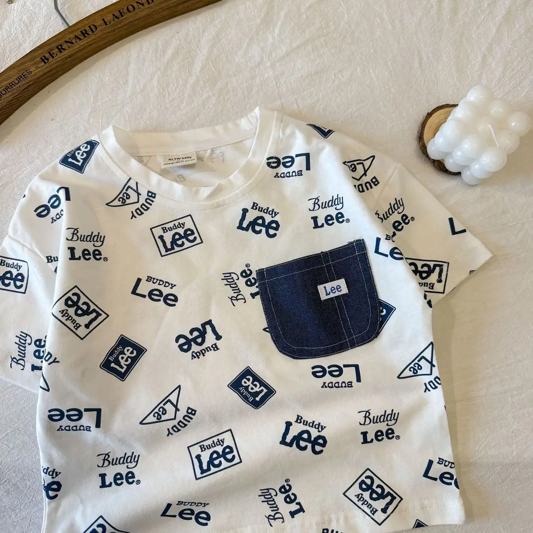 Children's Trendy Buddy Lee Printed T-Shirt Summer