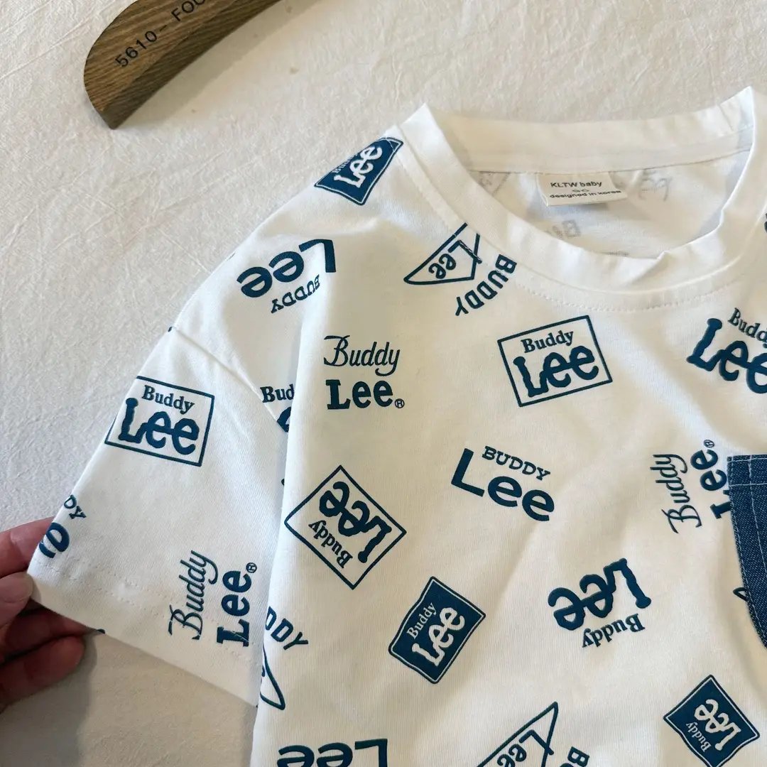 Children's Trendy Buddy Lee Printed T-Shirt Summer