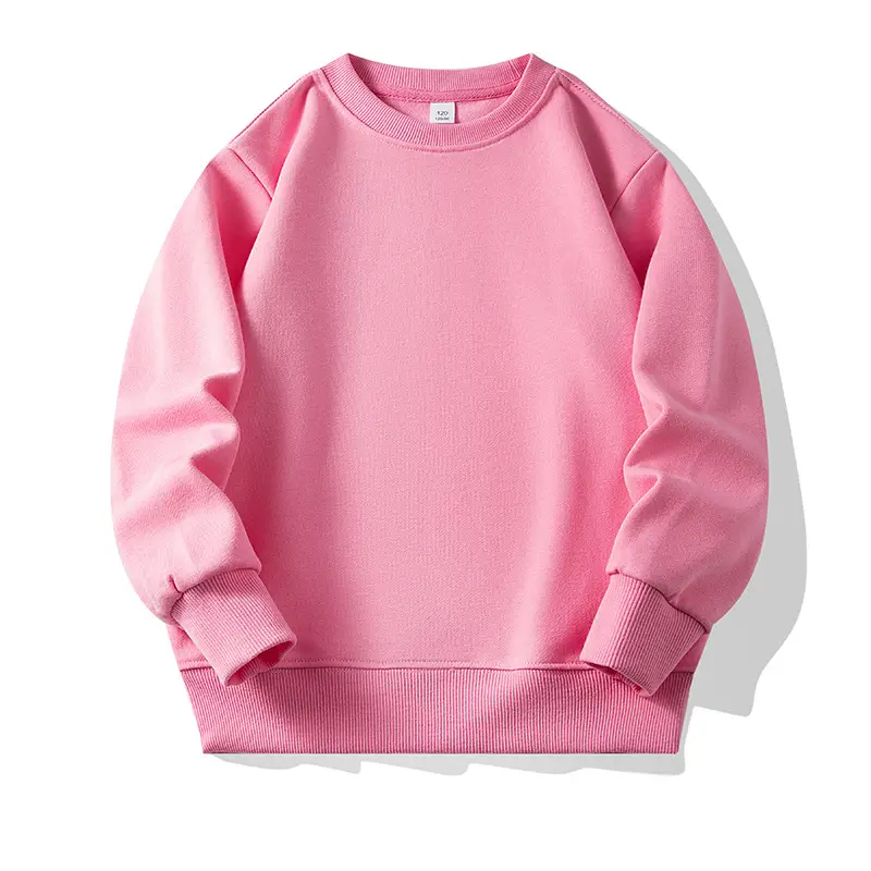 Children's Round Neck Sweater 350g Loop Fabric 13 Colors