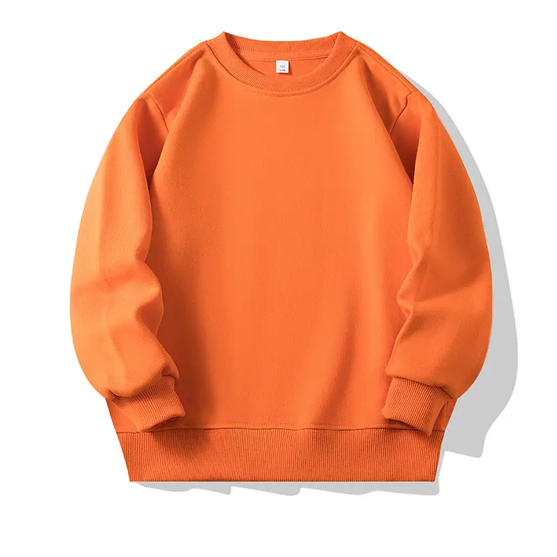 Children's Round Neck Sweater 350g Loop Fabric 13 Colors