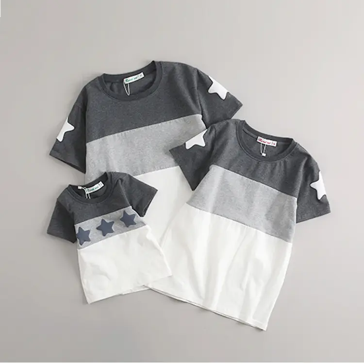 Family Matching Cotton T-Shirt Set for Kids & Adults