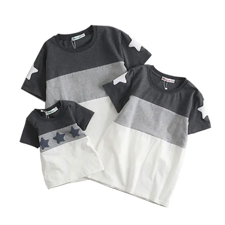 Parent-Child Cotton T-Shirt Summer Family Set