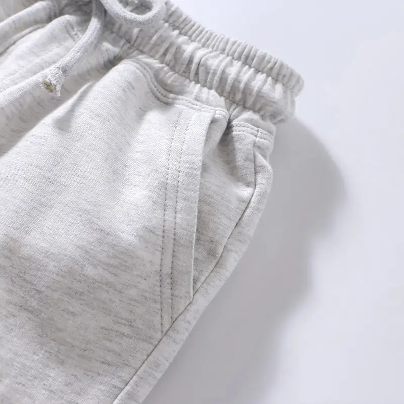 Kids Drawstring Shorts Navy Grey Black Cotton